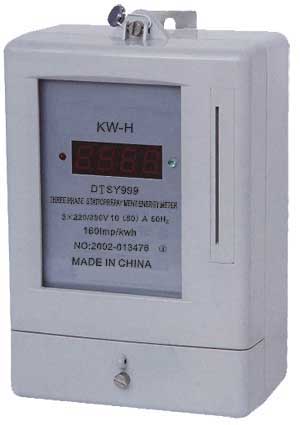 three phase static prepayment  energy meter