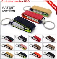 Executive leather USB flash drive