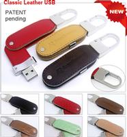 Classic leather+metal USB flash drive
