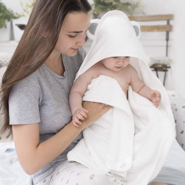 Organic Bamboo Baby Bath Towel Newborn