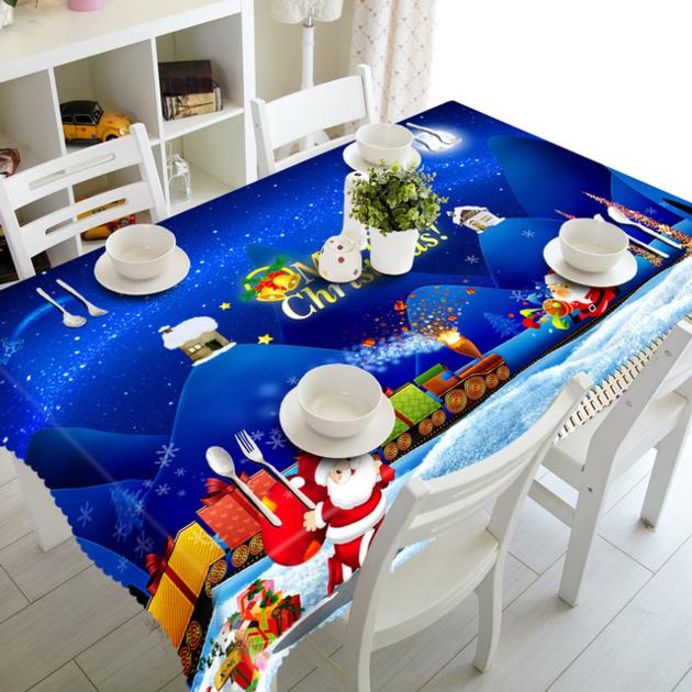 Christmas Table Cloth Kitchen Dining Table