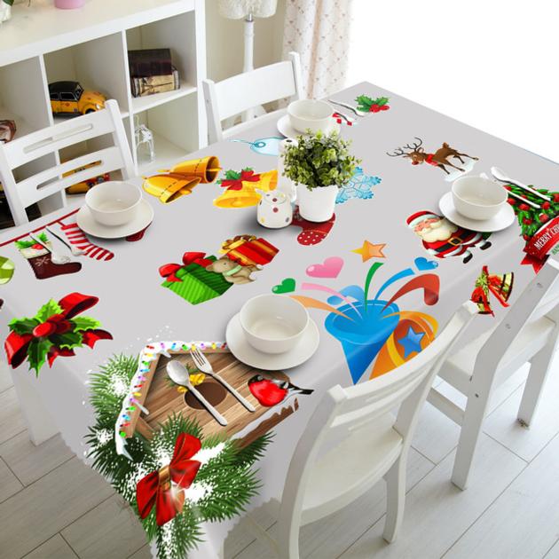 Christmas Table Cloth Kitchen Dining Table