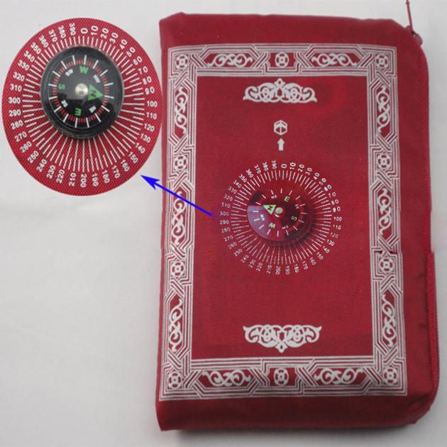 Muslim Prayer Rug Polyester Portable Braided