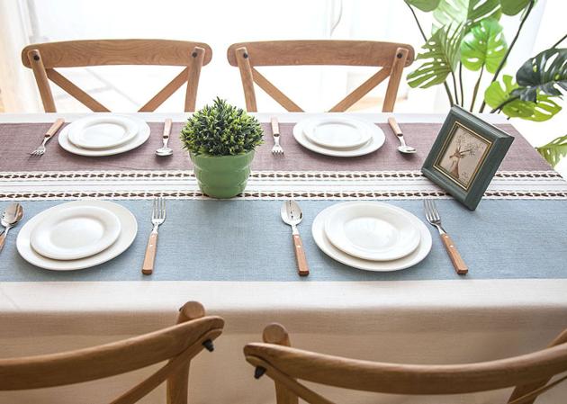 Modern Decorative Table Cloth Tassel Iace