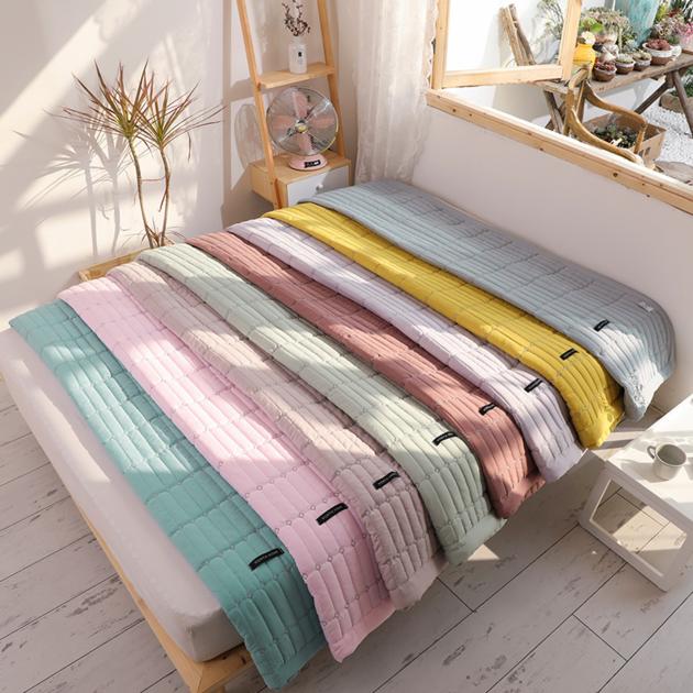 Solid Color Macaron Summer Quilt Comforter