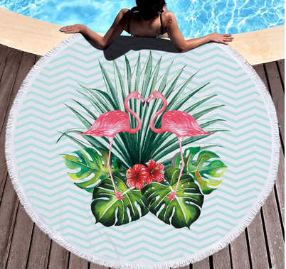 Boho Microfiber Beach Towels Printed Tropical