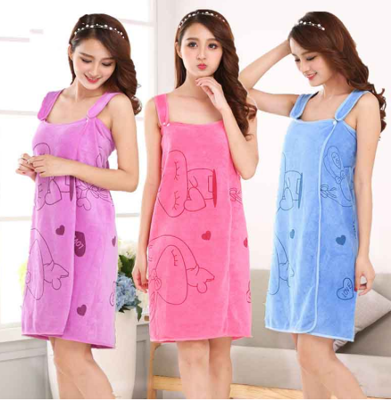 Microfiber Soft Bath Towel Fashion Women Sexy Wearable Quick Dry Magic Bathing Beach Spa Bathrobes W