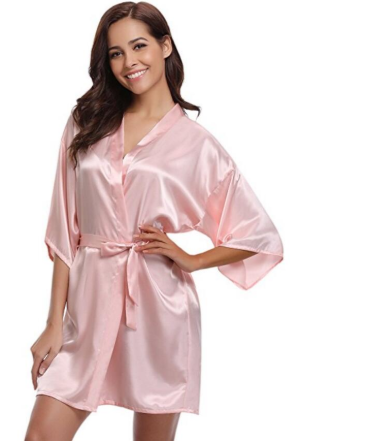 New Silk Kimono Robe Bathrobe Women