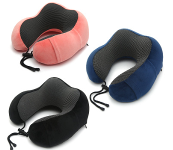 New U Shaped Memory Foam Neck Pillows Soft Slow Rebound Space Travel Pillow Solid Neck Cervical Heal