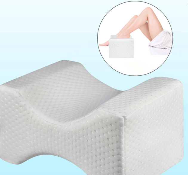 Orthopedic Memory Foam Knee Wedge Pillow for Sleeping Sciatica Back Hip Joint Pain Relief Side Sleep