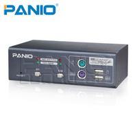 PANIO KF02 2-Port USB+PS/2  KVM Switch-Centralize Processing System