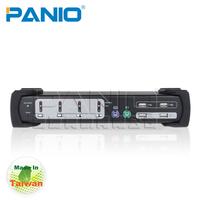 PANIO KH04A 4-Port KVM switch with Audio  USB 2.0 HUB