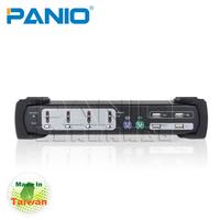 PANIO KH04D 4-Port DVI  AudioKVM switch with USB 2.0 HUB 