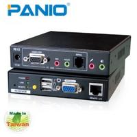 PANIO KV300AM CAT5 KVM Extender Switch with Audio, Mic& RS-232 300m 