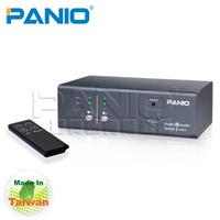 PANIO VAS22 2-Port VGA+Audio Matrix Switch & Remote