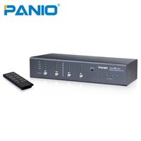 PANIO VAS44 4-Port VGA Audio Matrix Switch  & Remote