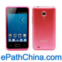 Hermosa Pink Android 4.0 Mobile Phone - 3.5 Inch HD Touch Screen,Dual SIM,WIFI 