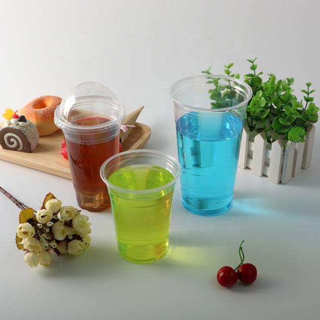 20oz Disposable Pet Cup Custom Logo for Cold Drinking