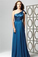 Column/Sheath One-shoulder Floor-length Evening Dress