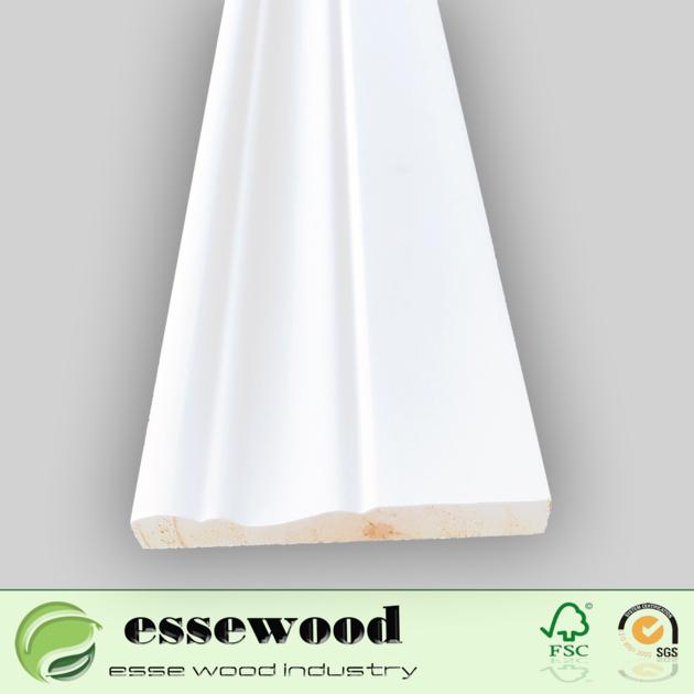 Primed Interior Skirting Mouldings Baseboard Moulding