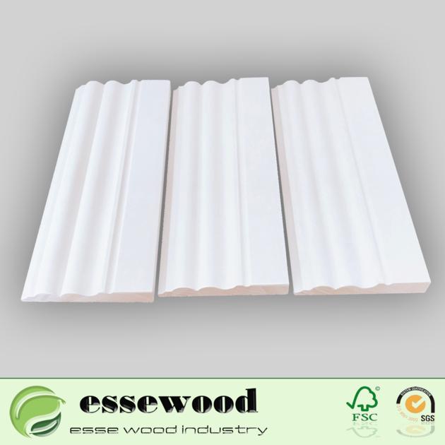 Primed Interior Skirting Mouldings Baseboard Moulding