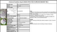 Chemical Auxiliary Agent (HIGH EFFECTIVE FLAME RETARDANT TBC)