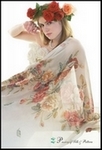 handpainted silk skirt