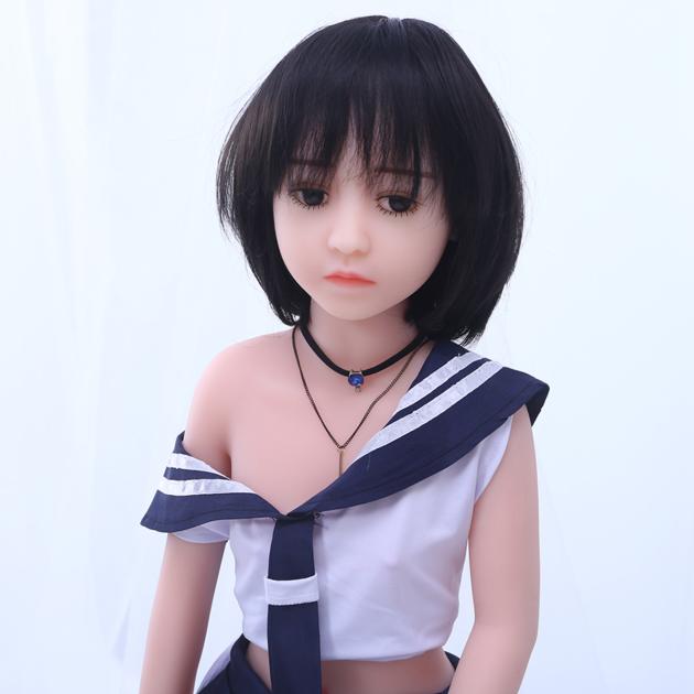 Sara 100cm 3.3ft Girl Mini Flat Chest Realistic Adult Sex Real Doll - Foreign Trade Online