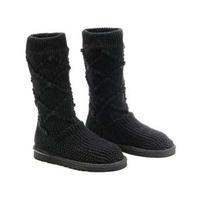 ugg black classic argyle knit boots 5879