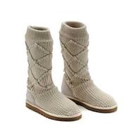 ugg cream classic argyle knit boots 5879