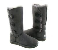 Grey Ugg Bailey Button Triplet Boots