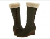 Black Ugg Fringe Cardy Boots