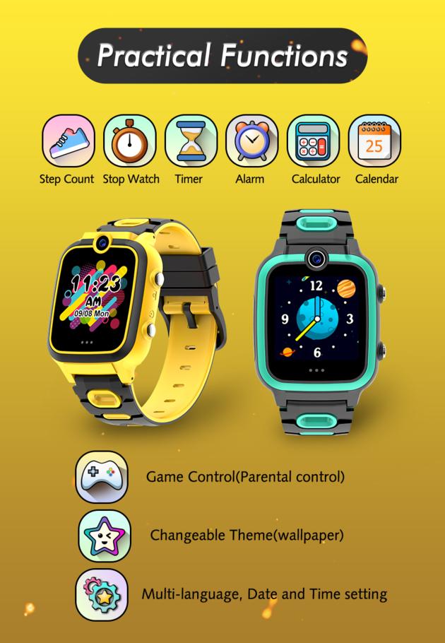 Functional Kids Watch Games Smart Phone