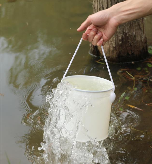 Portable Collapsible Round Bucket For Outdoor