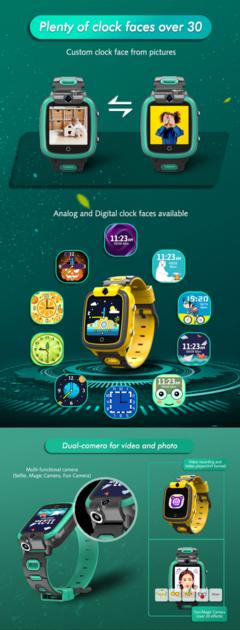 Dual Camera Children Games Smart Watch
