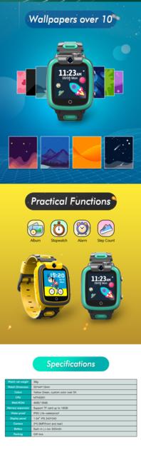 Dual Camera Children Games Smart Watch