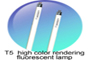 T5 high color rendering fluorescent lamp