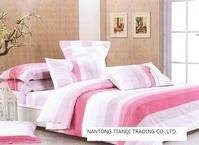 100% cotton 4pcs pigment printed comforter set 001