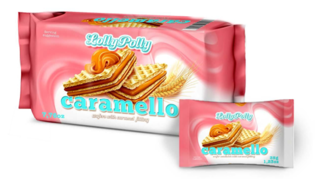 Wafers Filled Caramel And Cocoa