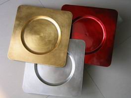 lacquer plastic tray,Dinner Plate,Service Plates,lacquer plastic tray,Gold Charger Plate ,Gild plate