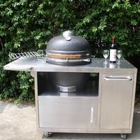 Ceramic bbq grill with stainless steel table(AU-21S3)