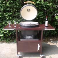 Ceramic bbq grill with new design powder coating Kamado table(AU-21R)