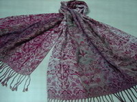 100% rayon jacquard woven scarf