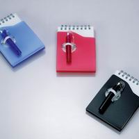 notebook with mini pen