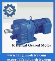 R series helical geared motor 
