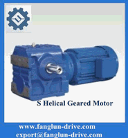 S series helical worm gearmotor
