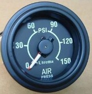 Utrema Auto Mechanical Dual Needle Air Pressure Gauge 52mm