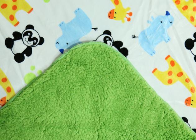 100 Polyester Plush Baby Blanket