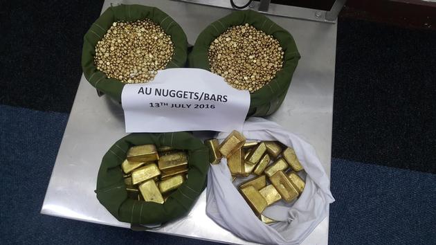 Gold Dore Bars And Diamonds