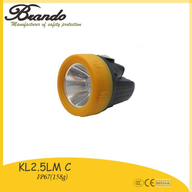 KL2.5LM C 7000Lux Strong brightness PC plastic cordless helmet mining
